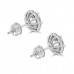2.05 Ct Ladies Round Cut Diamond Stud Earring In 14 kt White Gold